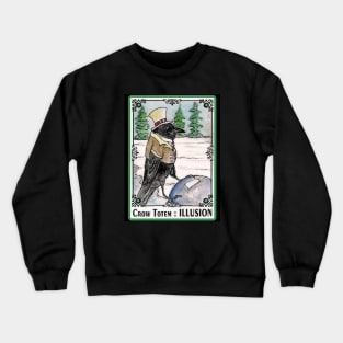 Illusion Crow Totem Spirit Guide Crewneck Sweatshirt